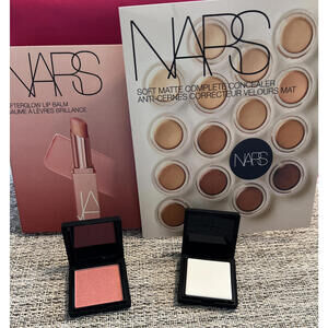 NARS DUO Mini Light Reflecting Setting Powder & Blush, Concealer Mat, Lip Blm E5